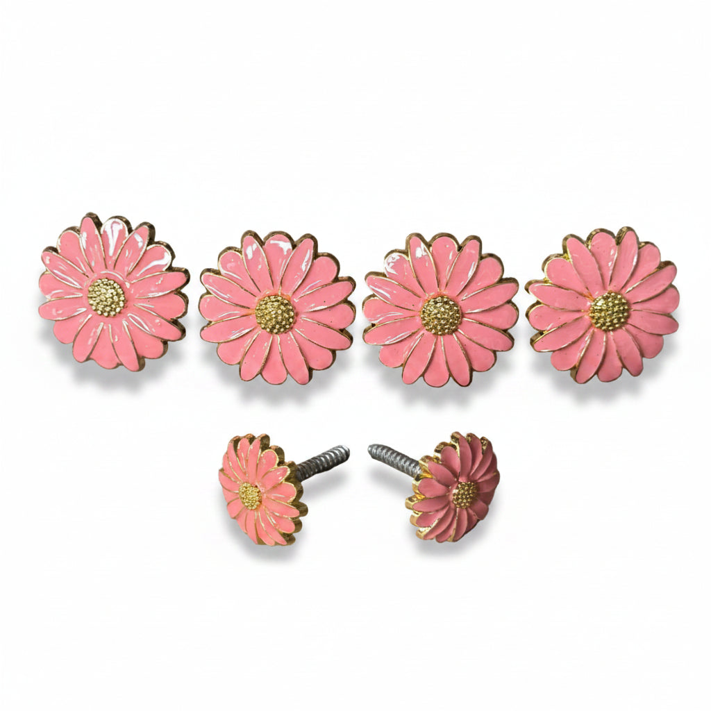 Pink Flower Western Concho W228 — view 6
