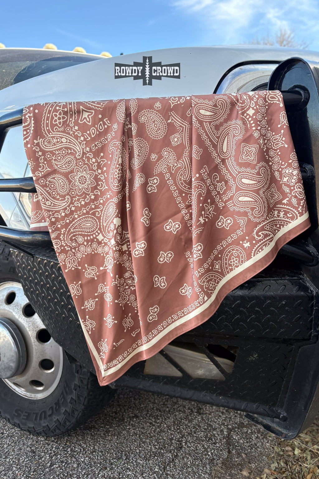 DS MOCHA Paisley Creek Wild Rag by Rowdy Crowd Clothing