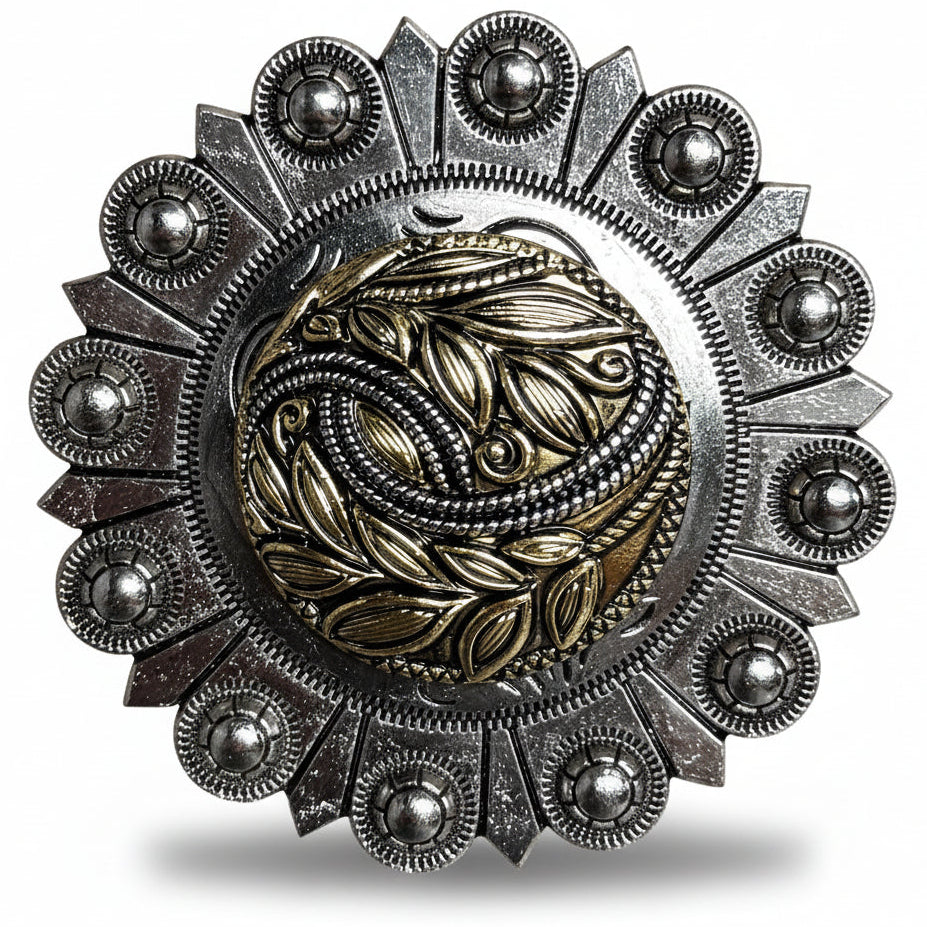 Golden Leaf Western Concho W256 — view 4