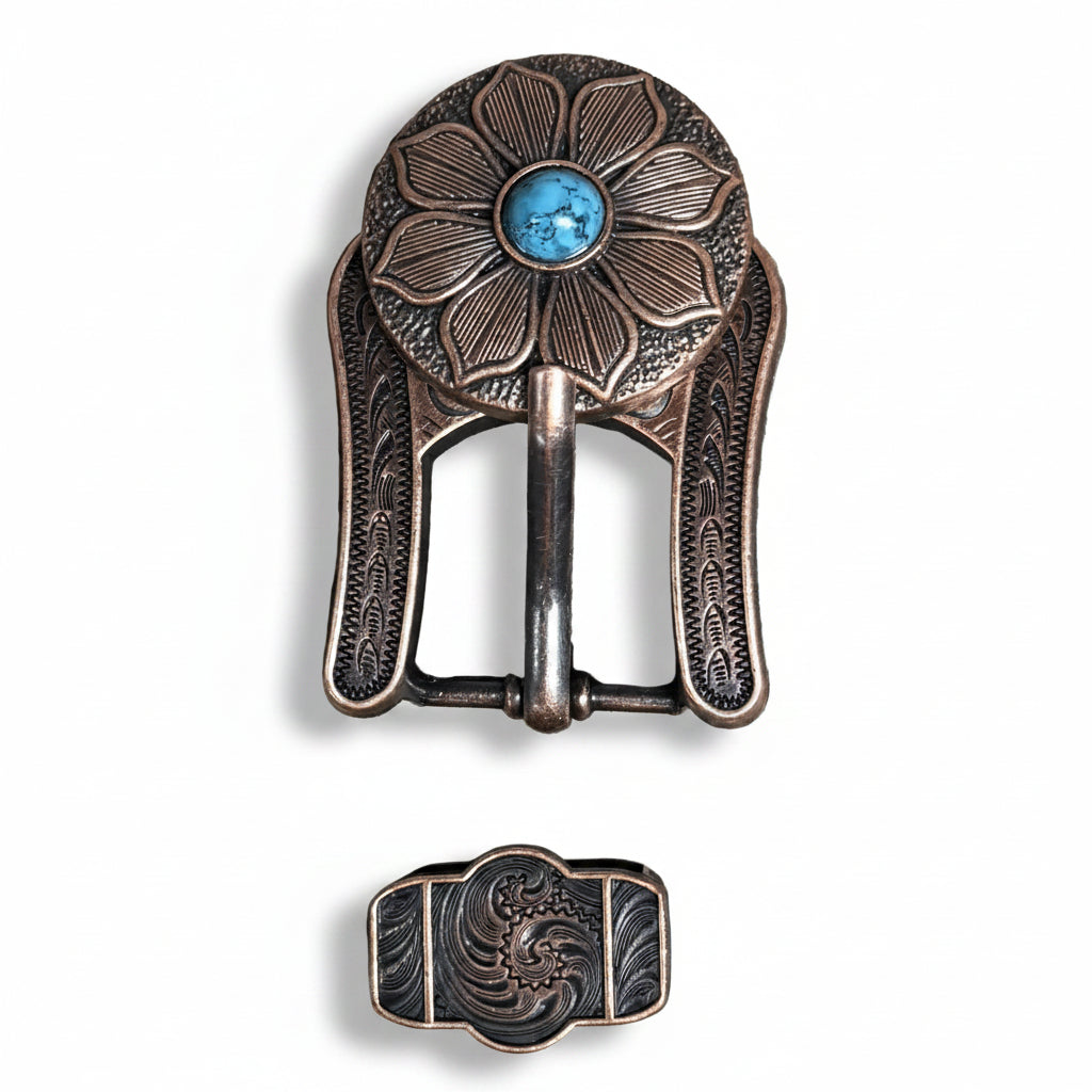 Copper Sunflower Western Concho W205 — view 4