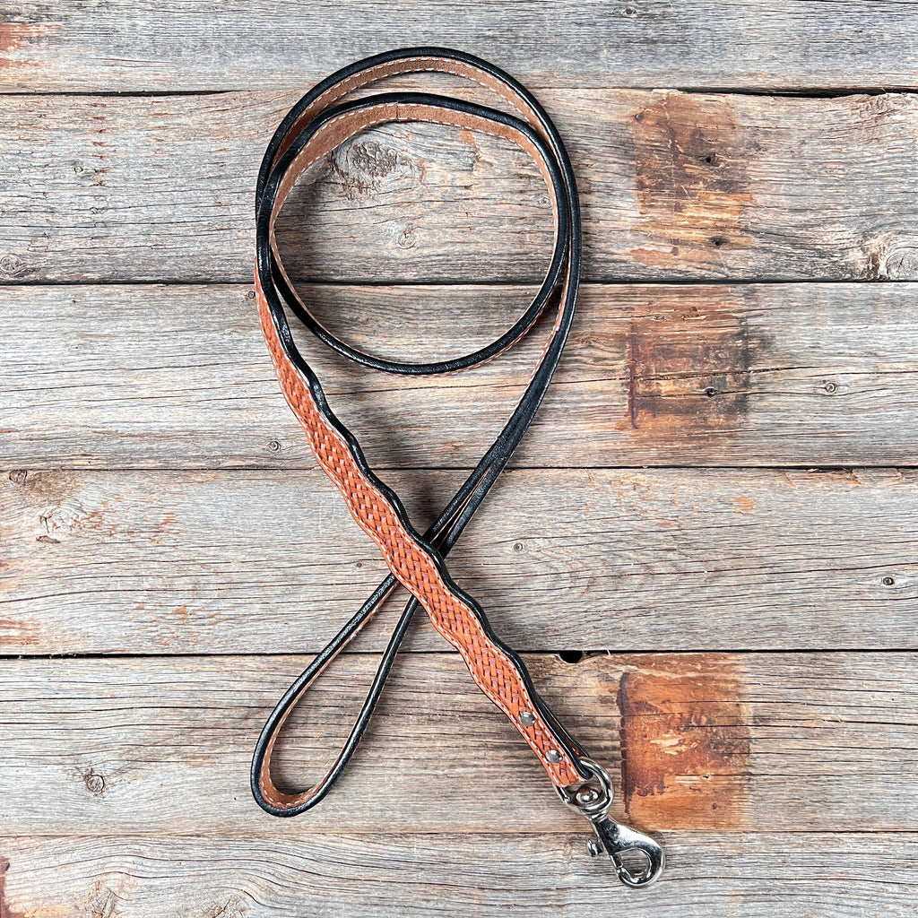 Light Oil Genuine Leather leash 4' x 1" wide