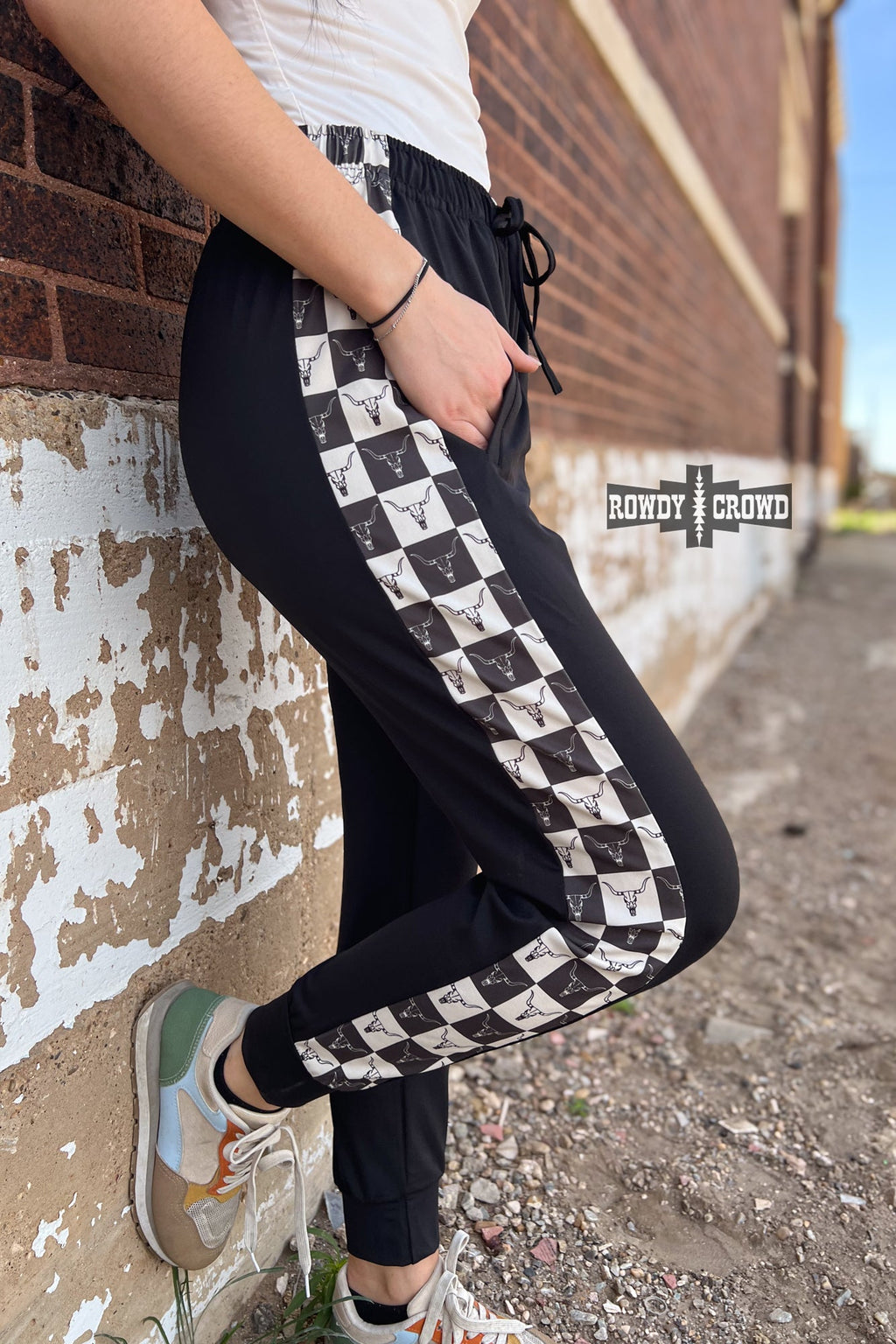 DS Checkered Craze Joggers by Rowdy Crowd Clothing - product image 2