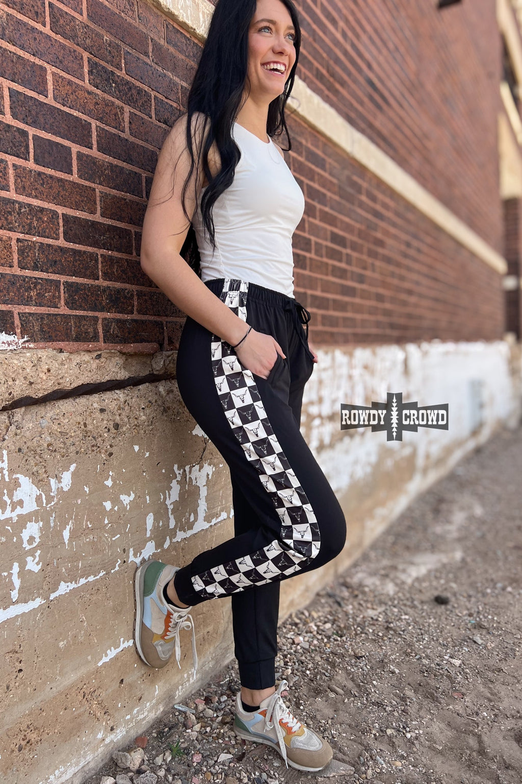 DS Checkered Craze Joggers by Rowdy Crowd Clothing