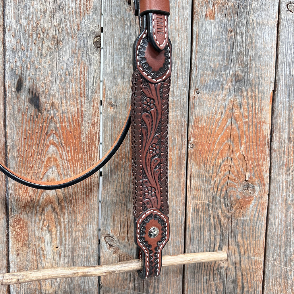 Dark Oil Braided Browband — view 3