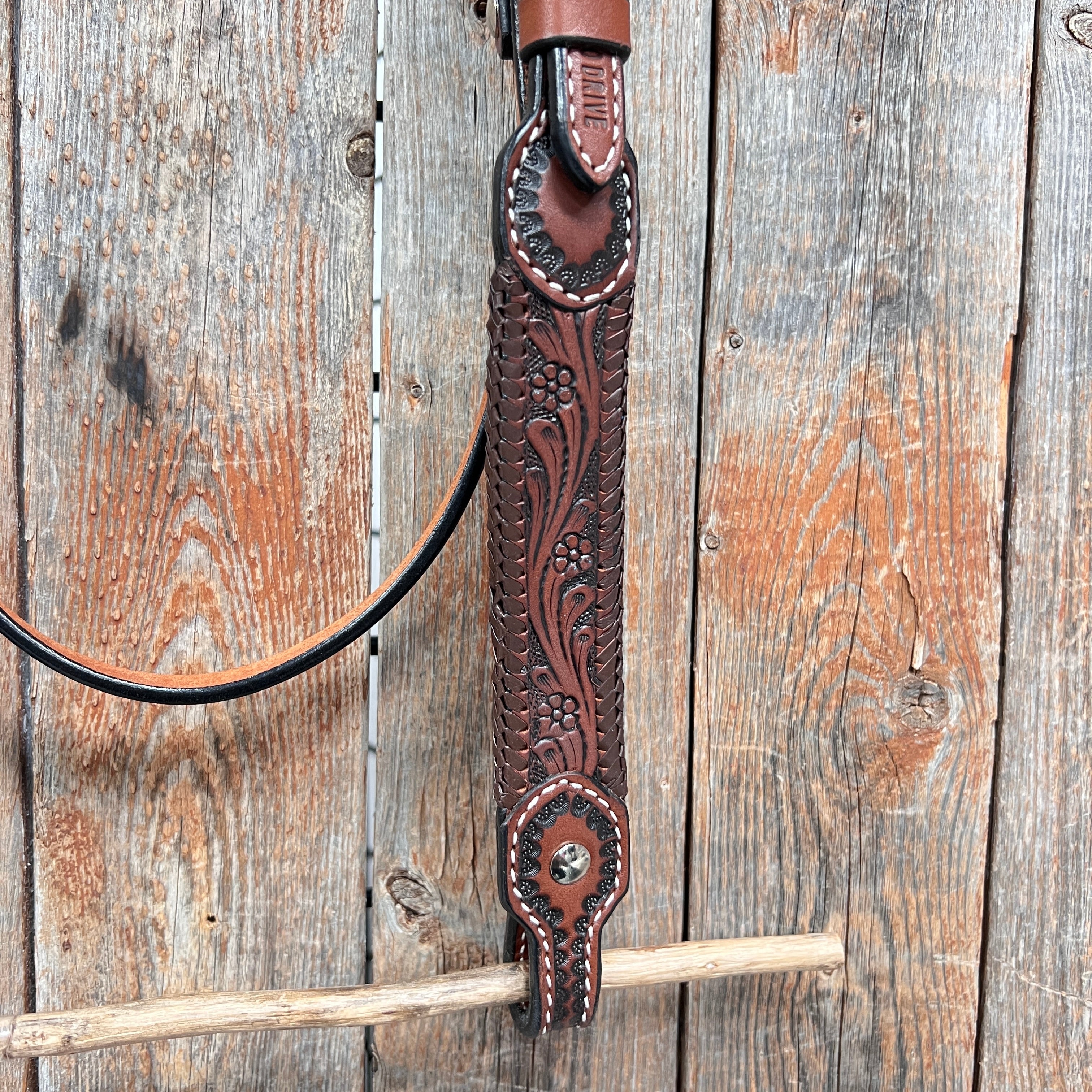 Dark Oil Braided Browband — view 3