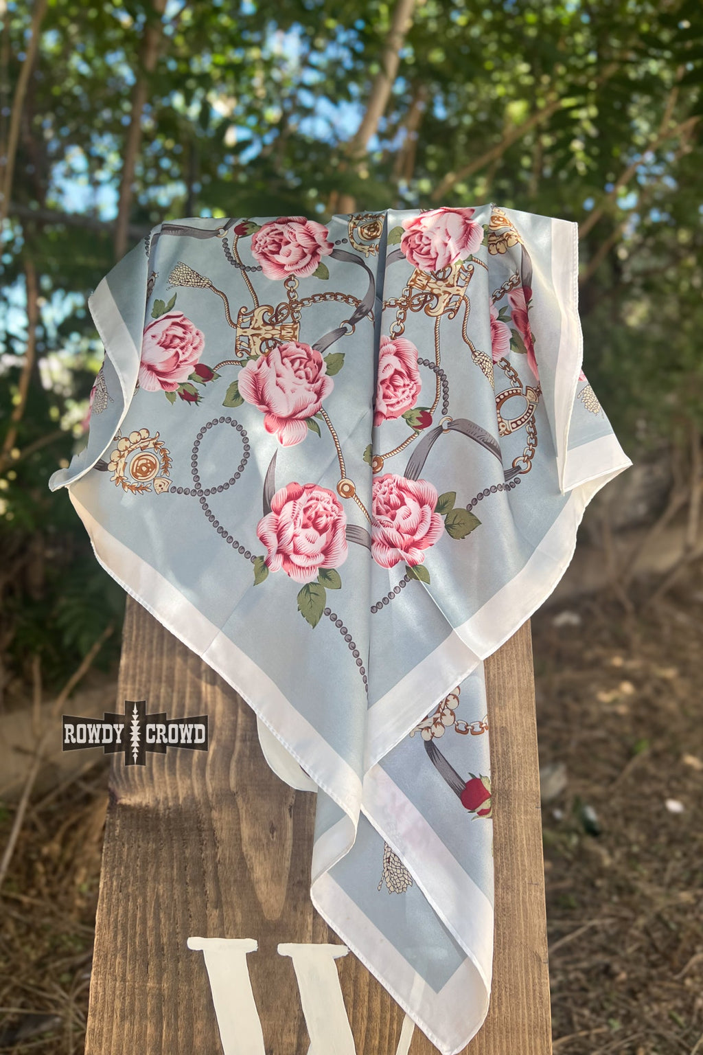 DS SMALL Rebellious Rose Wild Rag by Rowdy Crowd Clothing - product image 2