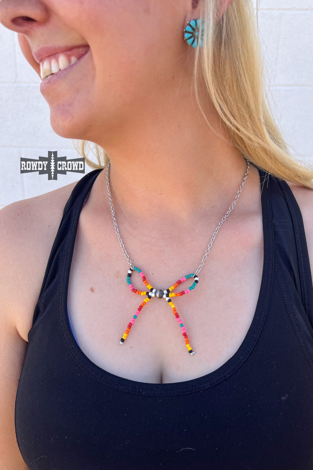 DS Bandera Bow Necklace by Rowdy Crowd Clothing