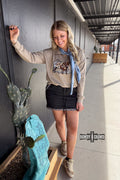 DS TAN Lomita Longhorn Pullover by Rowdy Crowd Clothing
