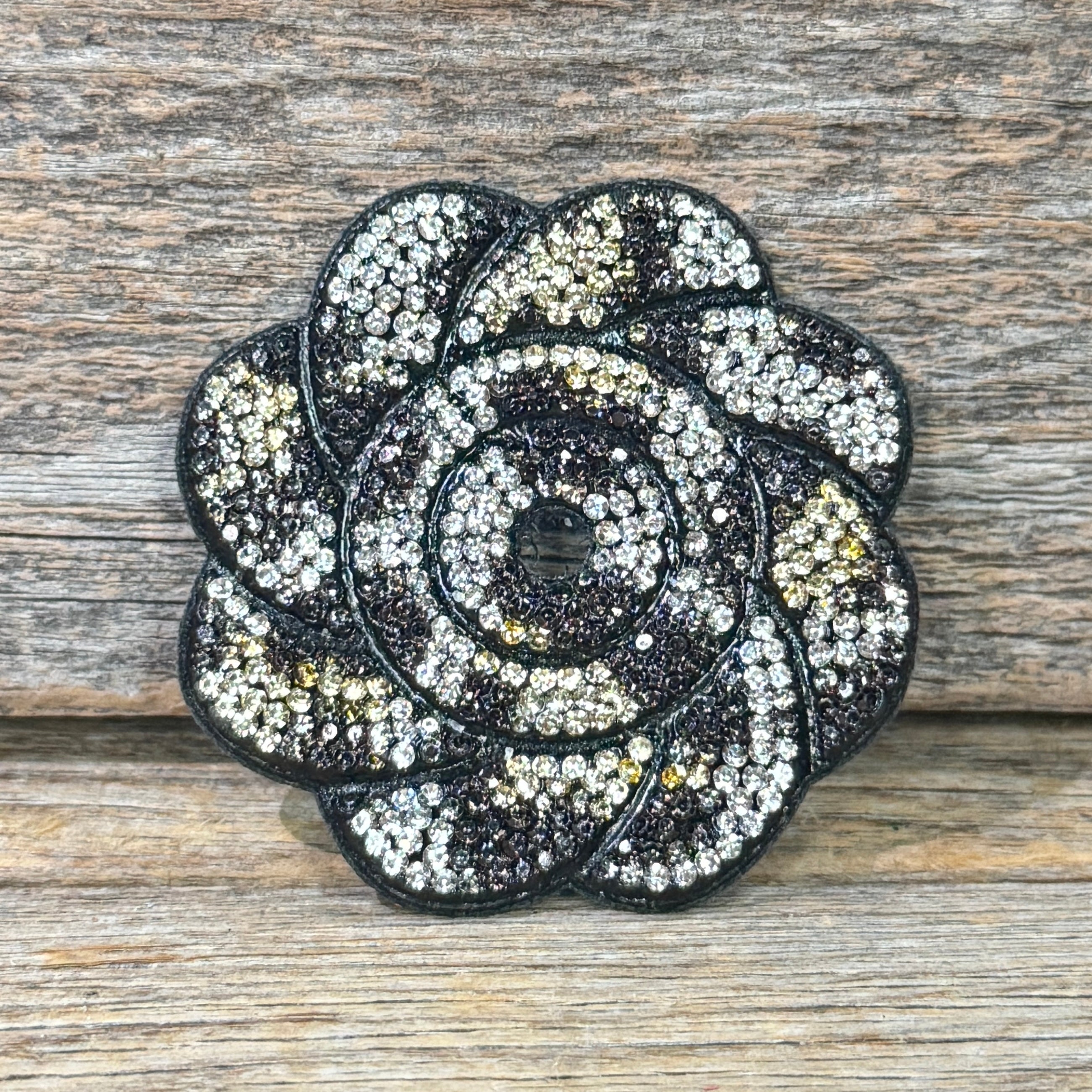 Flower Rhinestone Rosette — view 2