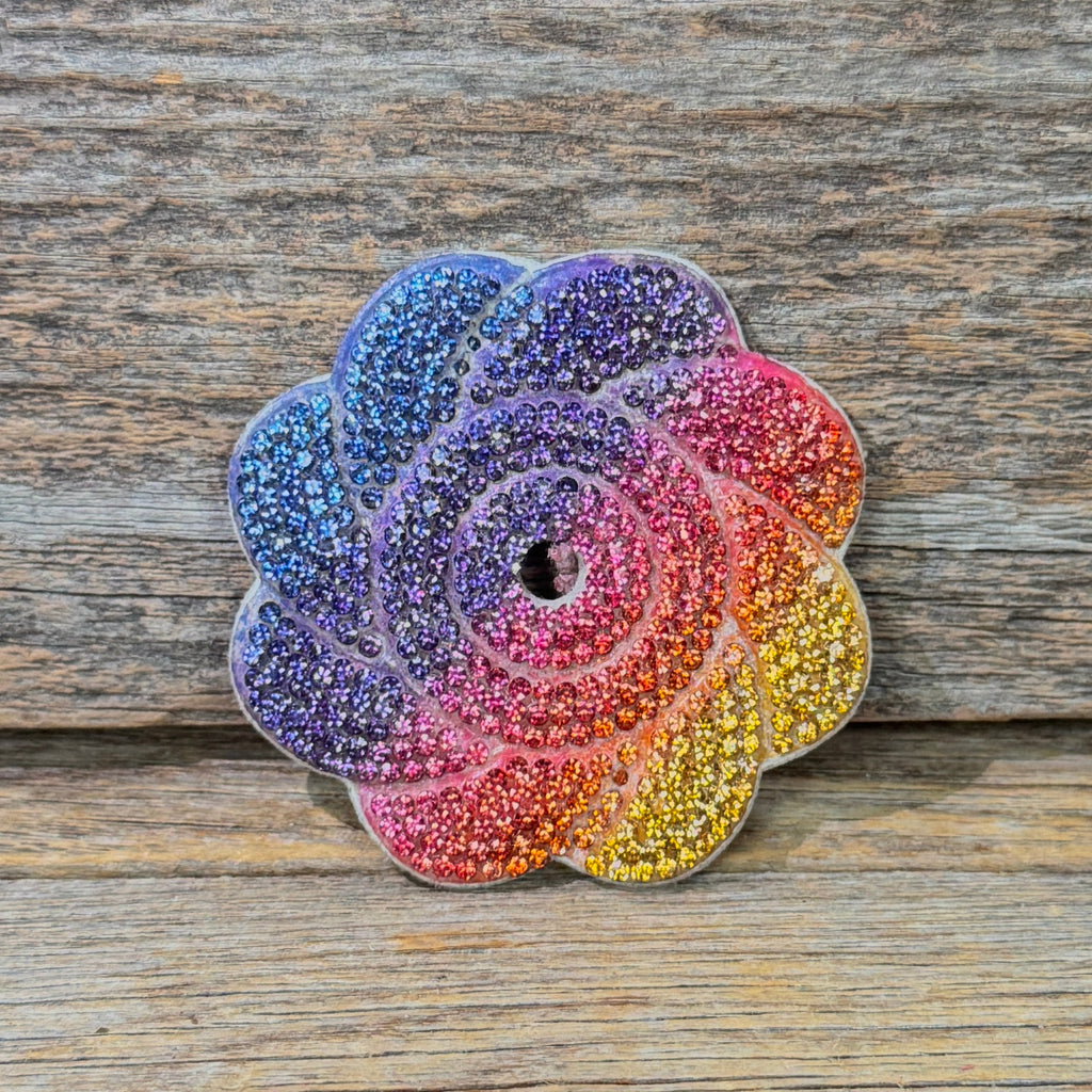 Flower Rhinestone Rosette — view 3