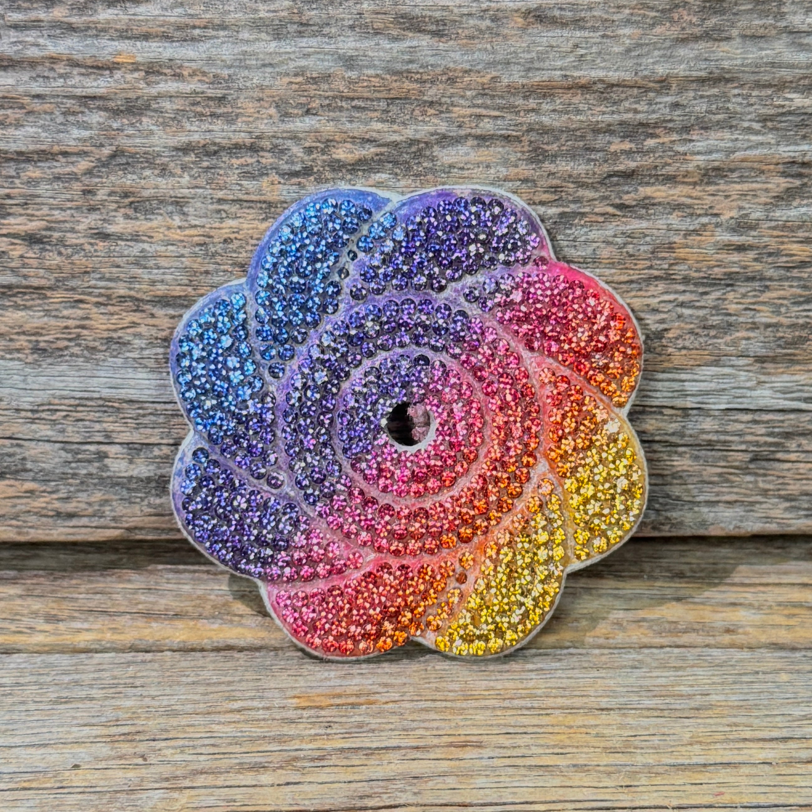 Flower Rhinestone Rosette — view 3
