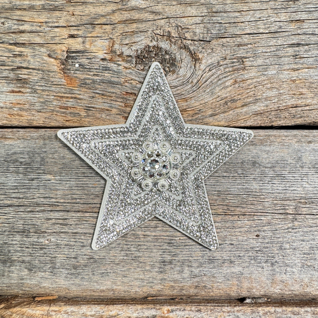 White Big Star Rhinestone Rosette - Assorted Conchos — view 5