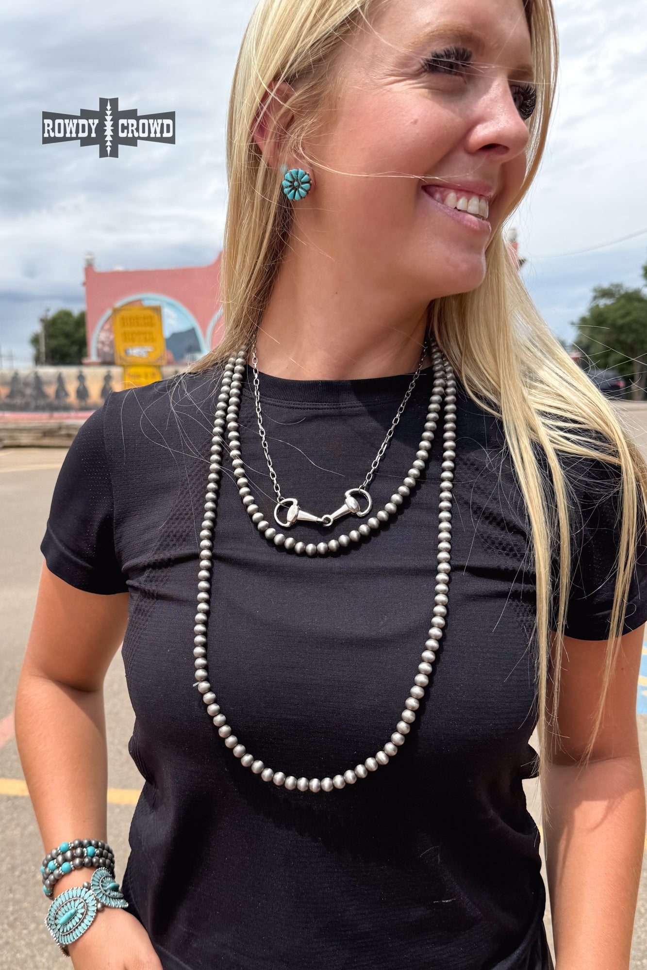DS Buckaroo Pearl Necklace by Rowdy Crowd Clothing - product image 6