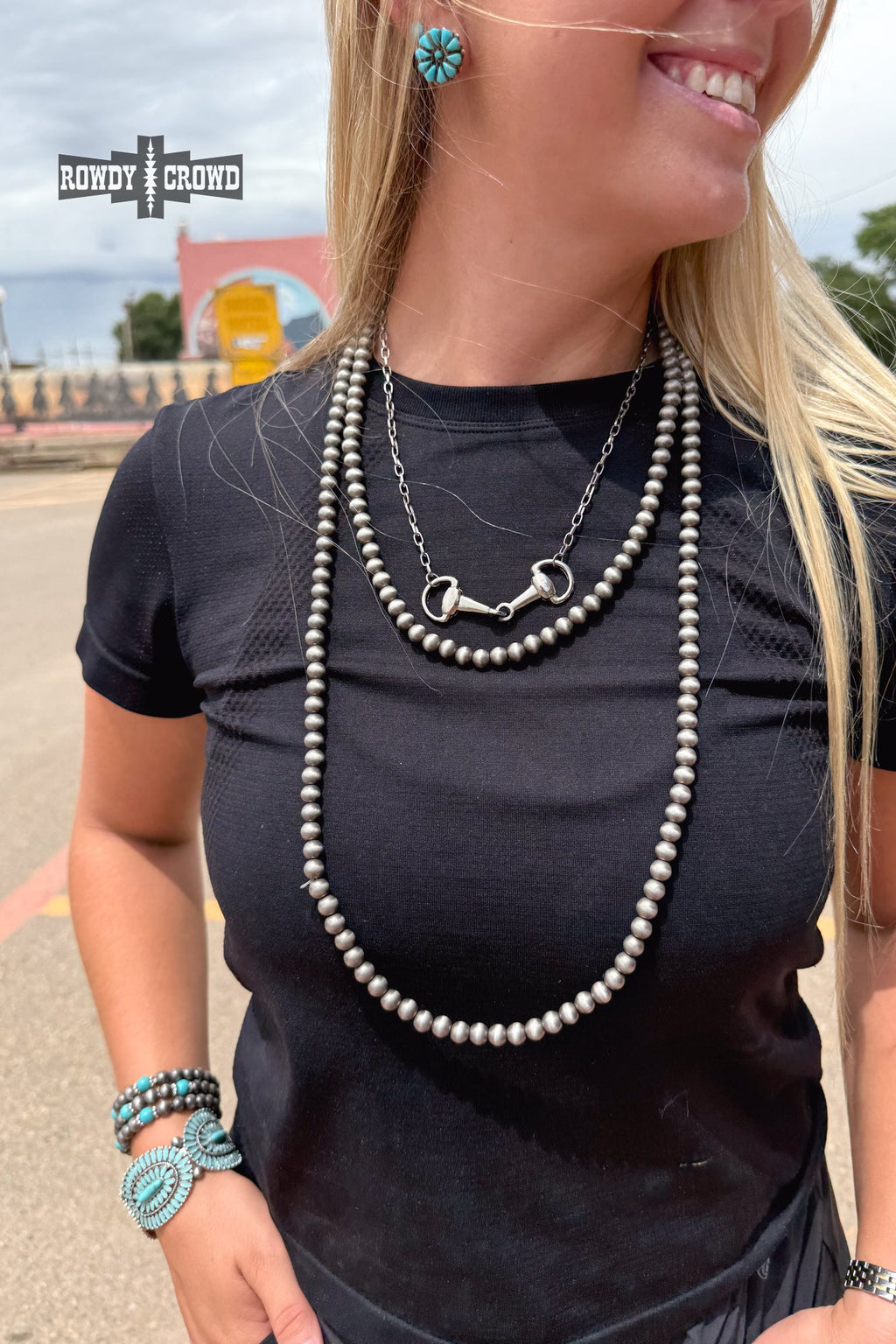 DS Buckaroo Pearl Necklace by Rowdy Crowd Clothing - product image 4