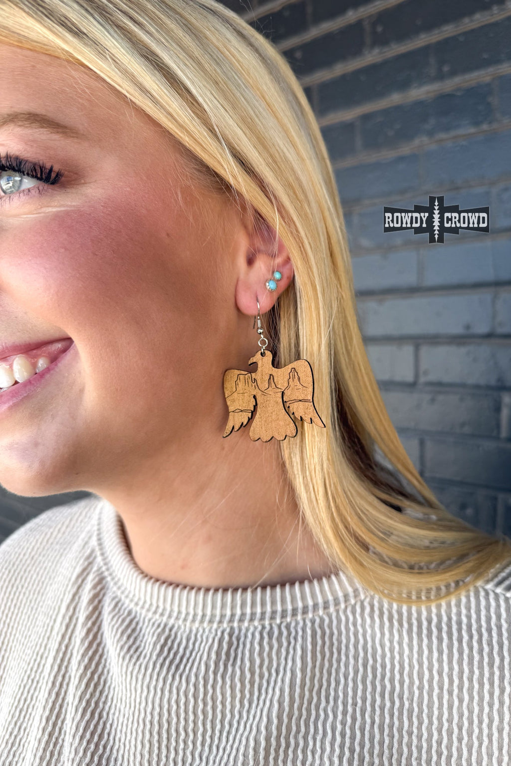 DS Tempe Thunderbird Earrings by Rowdy Crowd Clothing - product image 3