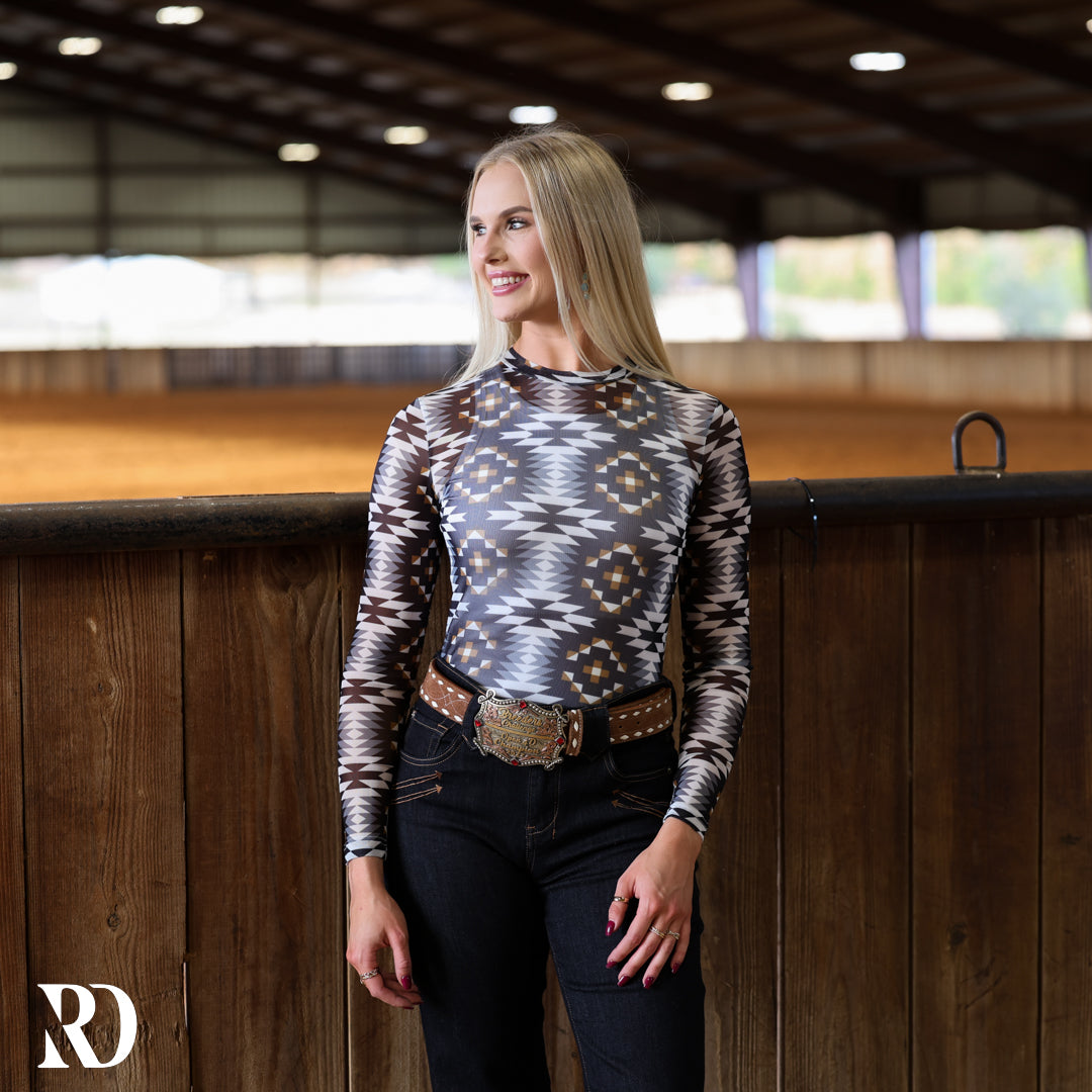Del Rio Mesh Layering Top — view 3