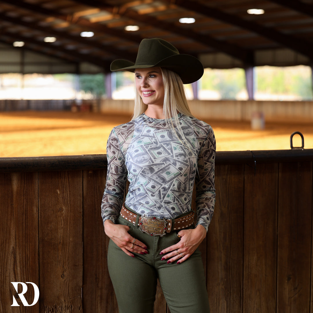 Daddy's Money Mesh Layering Top