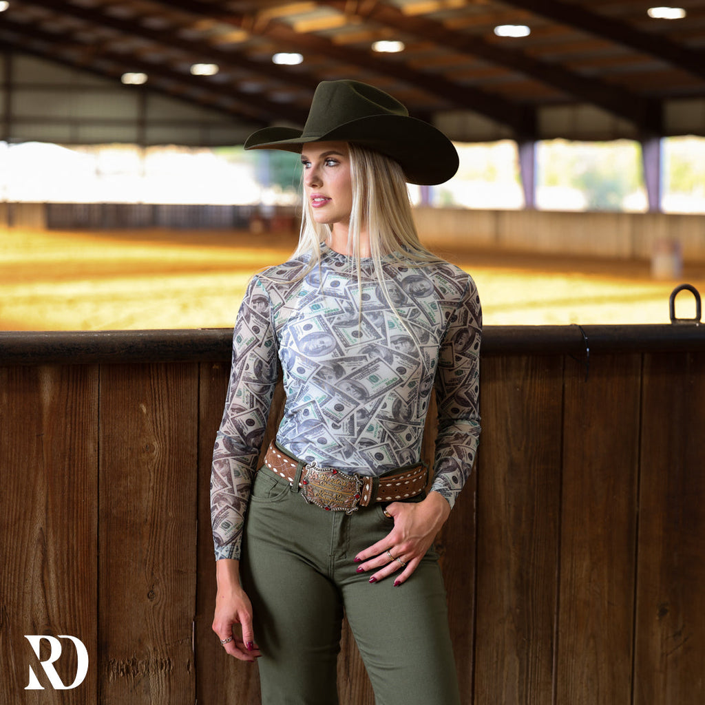 Daddy's Money Mesh Layering Top — view 3