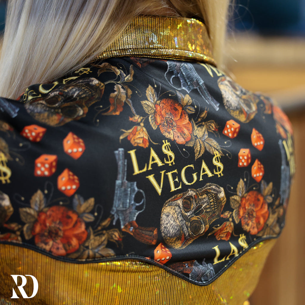 Vegas Heat Sparkle Performance Rodeo Shirt — view 4