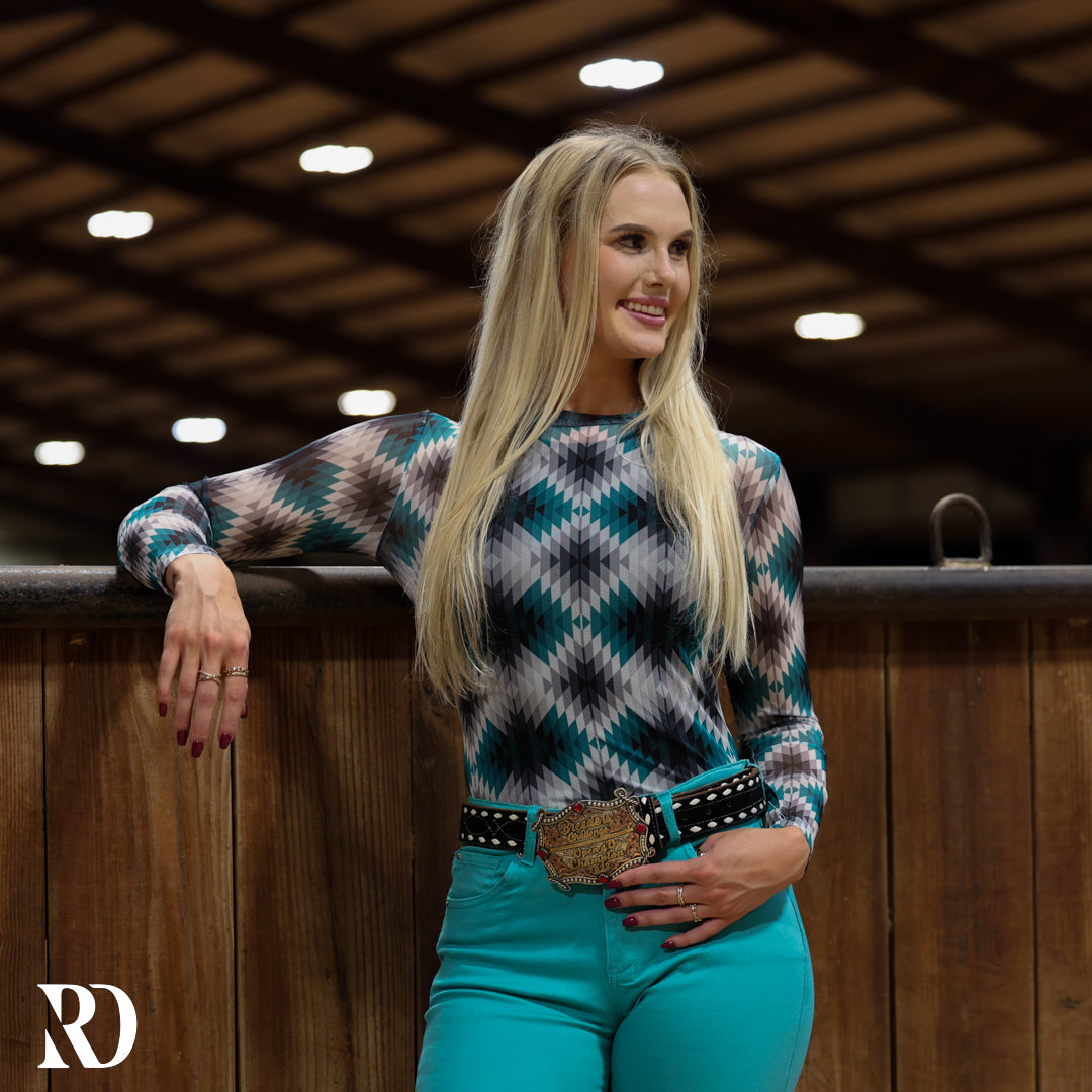 Brayden Mesh Layering Top — view 3