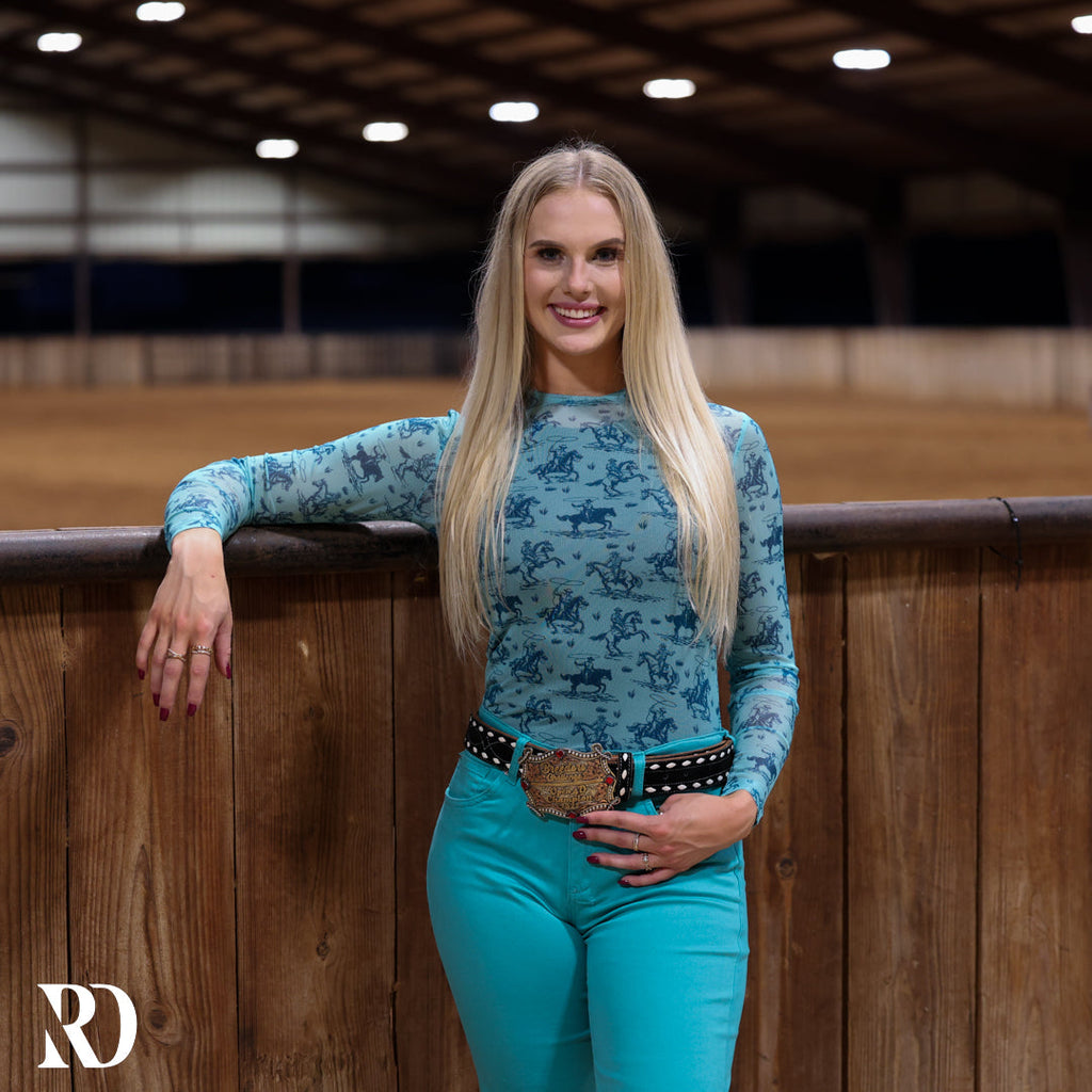 Yippee-ki-yay Mesh Layering Top — view 2
