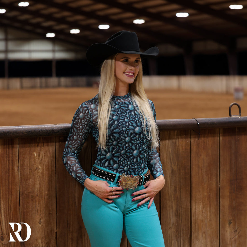 Squash Blossom Mesh Layering Top — view 3