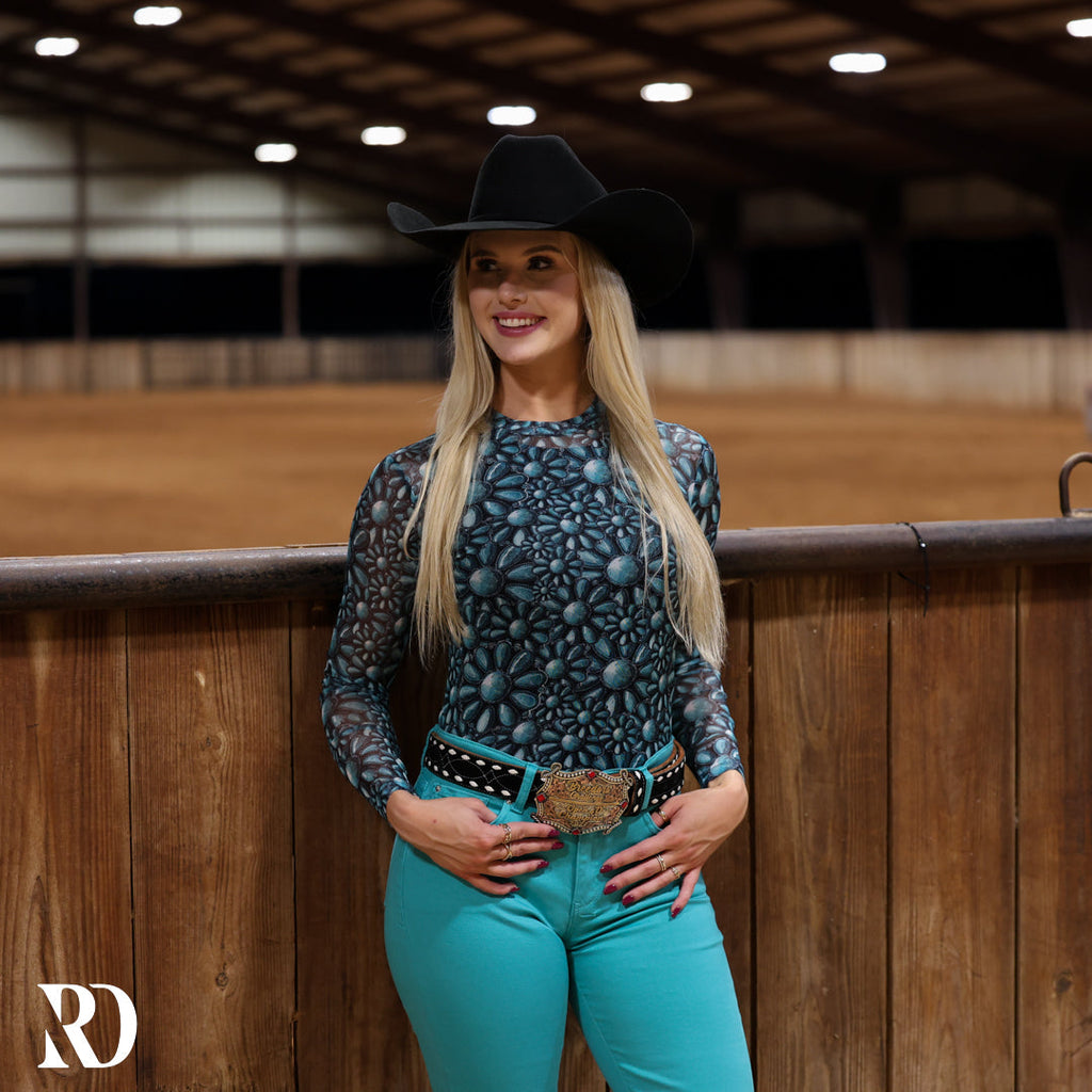 Squash Blossom Mesh Layering Top — view 4