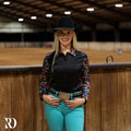 Dice Roll Satin Performance Rodeo Shirt