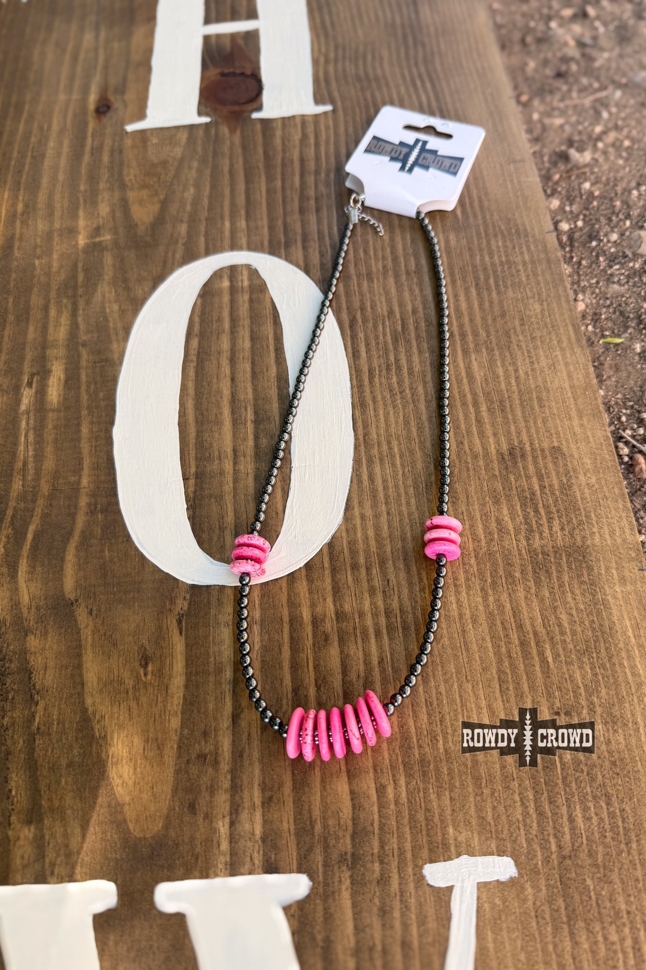 DS Pink Pony Necklace by Rowdy Crowd Clothing - product image 2