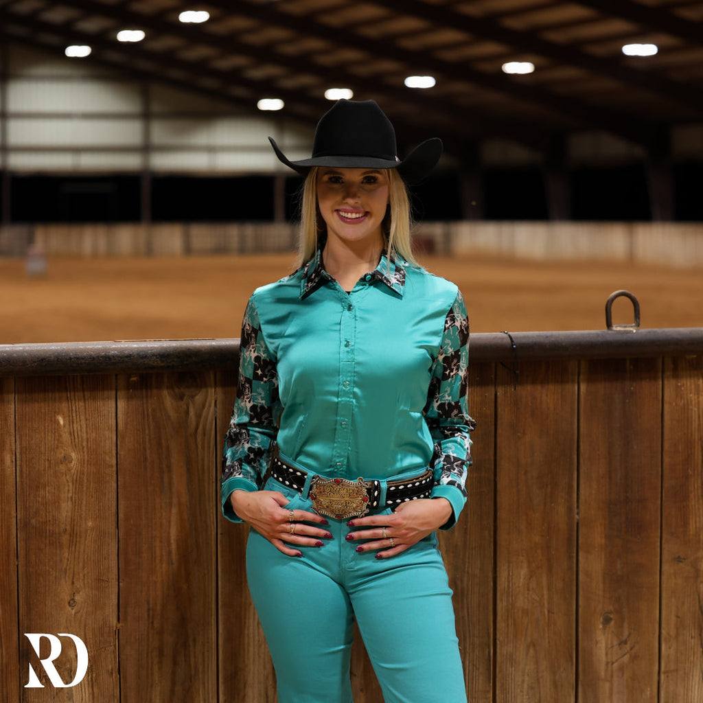 Bronc Buster Satin Performance Rodeo Shirt