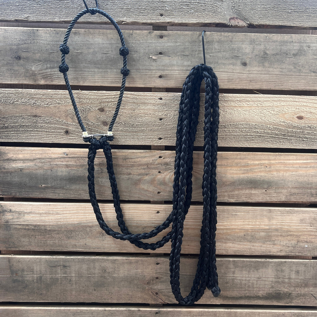 Lariat Hackamore and Double Reins - Assorted Colors — view 6