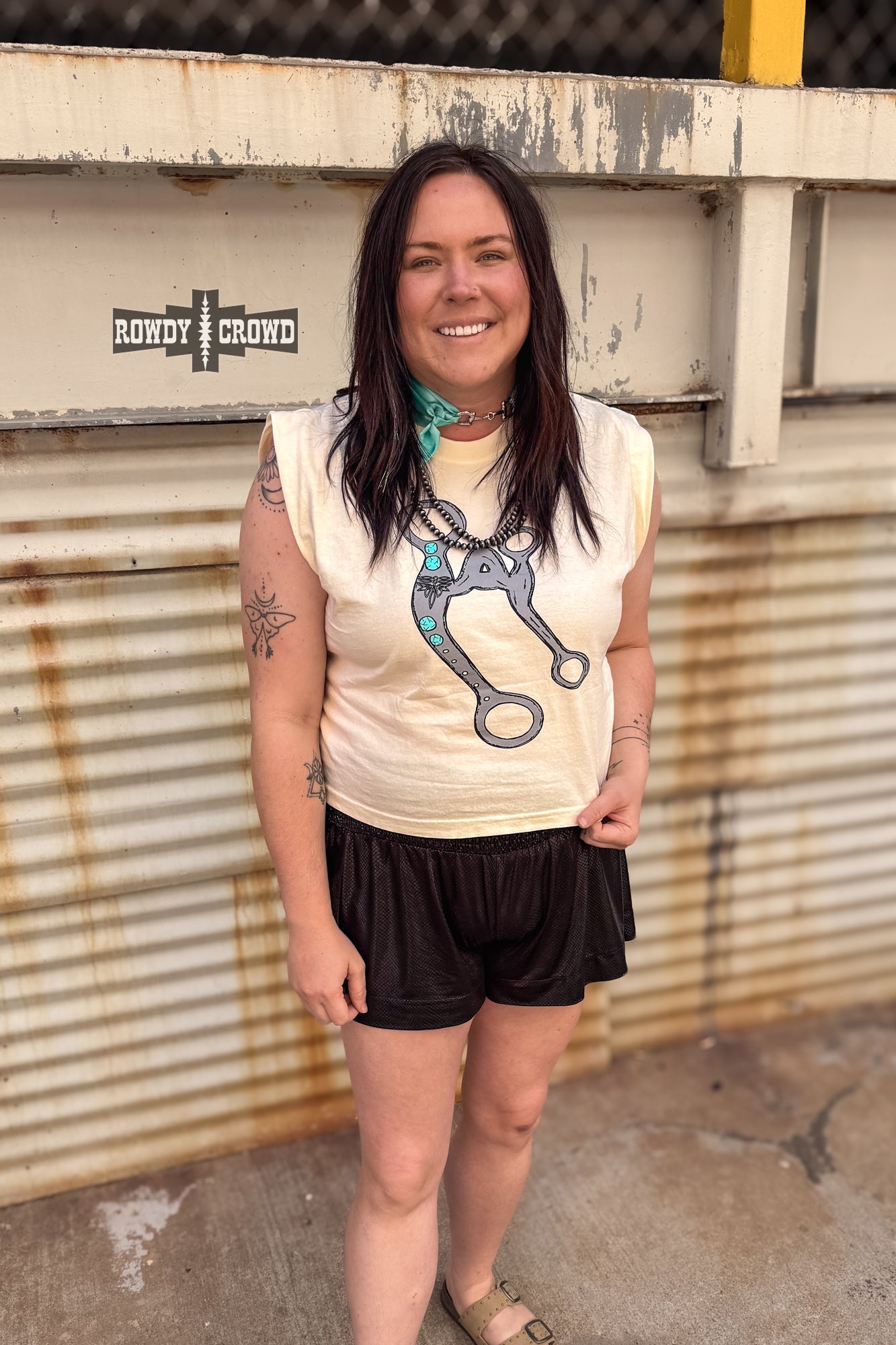DS A Bit Ranchy Tank- CREAM by Rowdy Crowd Clothing - product image 6