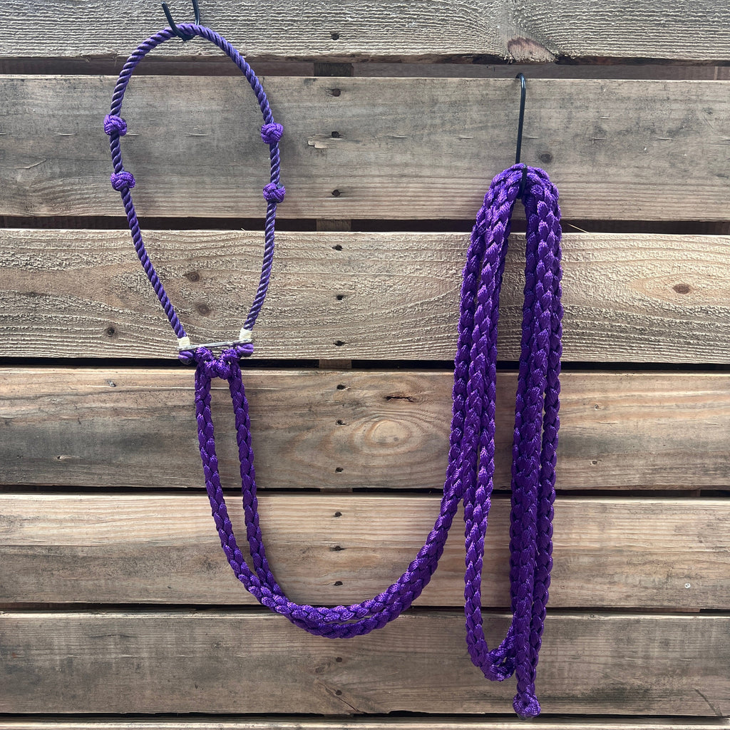 Lariat Hackamore and Double Reins - Assorted Colors — view 9