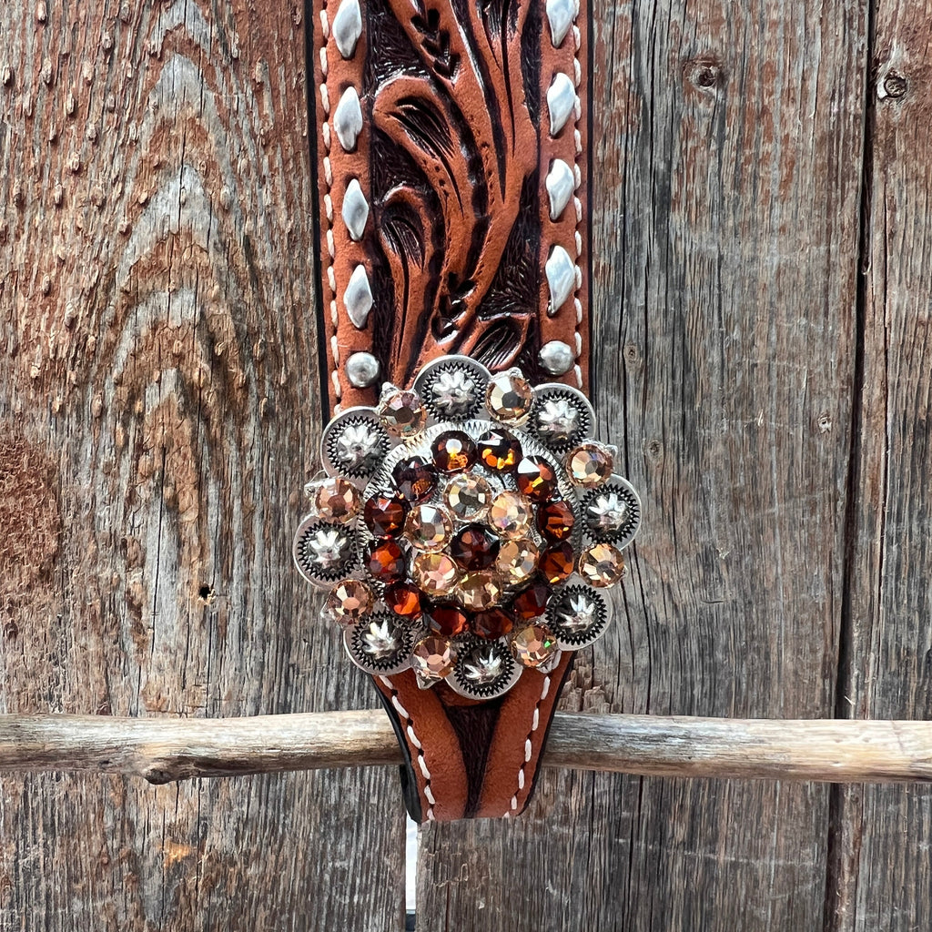 Buckstitch One Ear Headstall / Bridle #OE123 — view 3