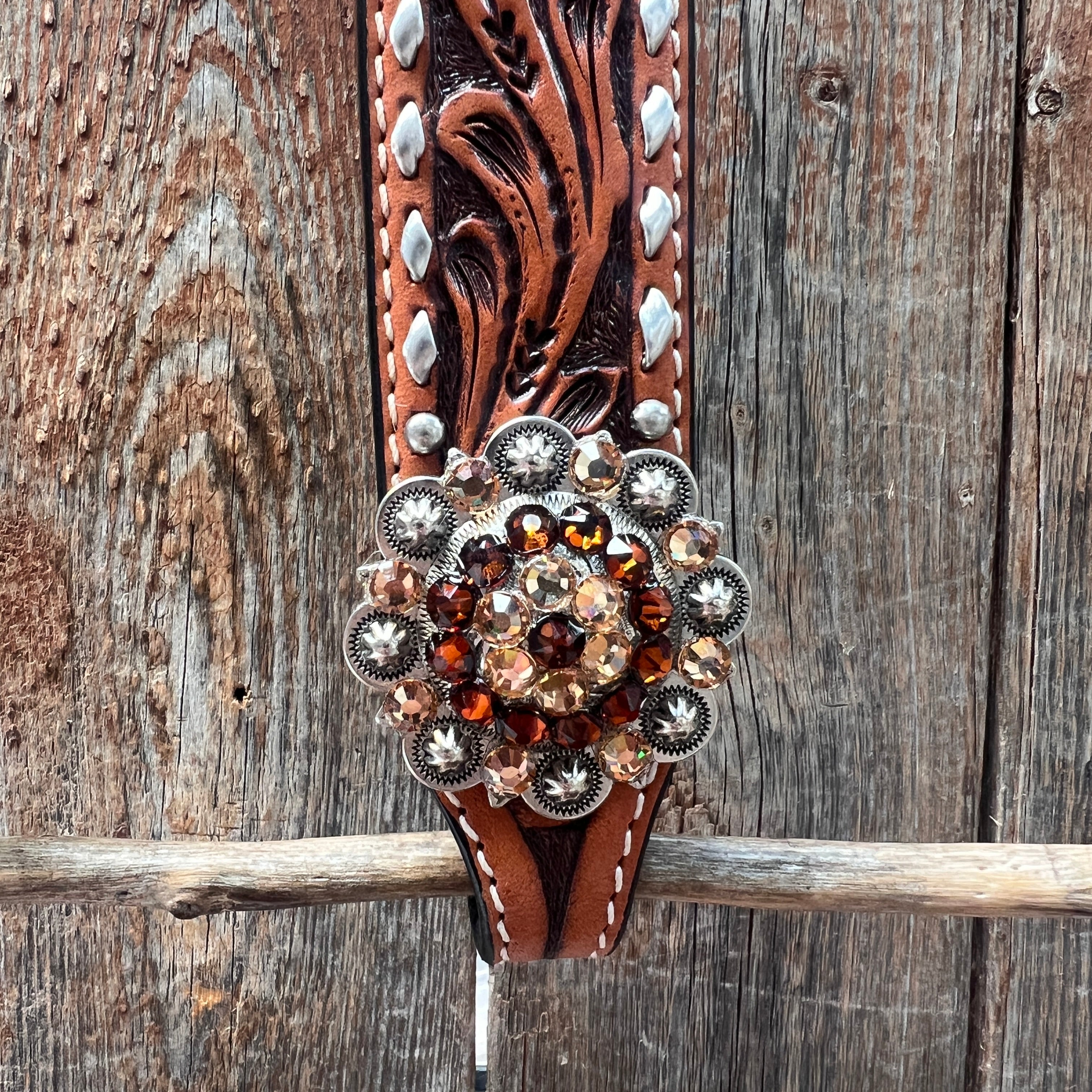 Buckstitch One Ear Headstall / Bridle #OE123 — view 3