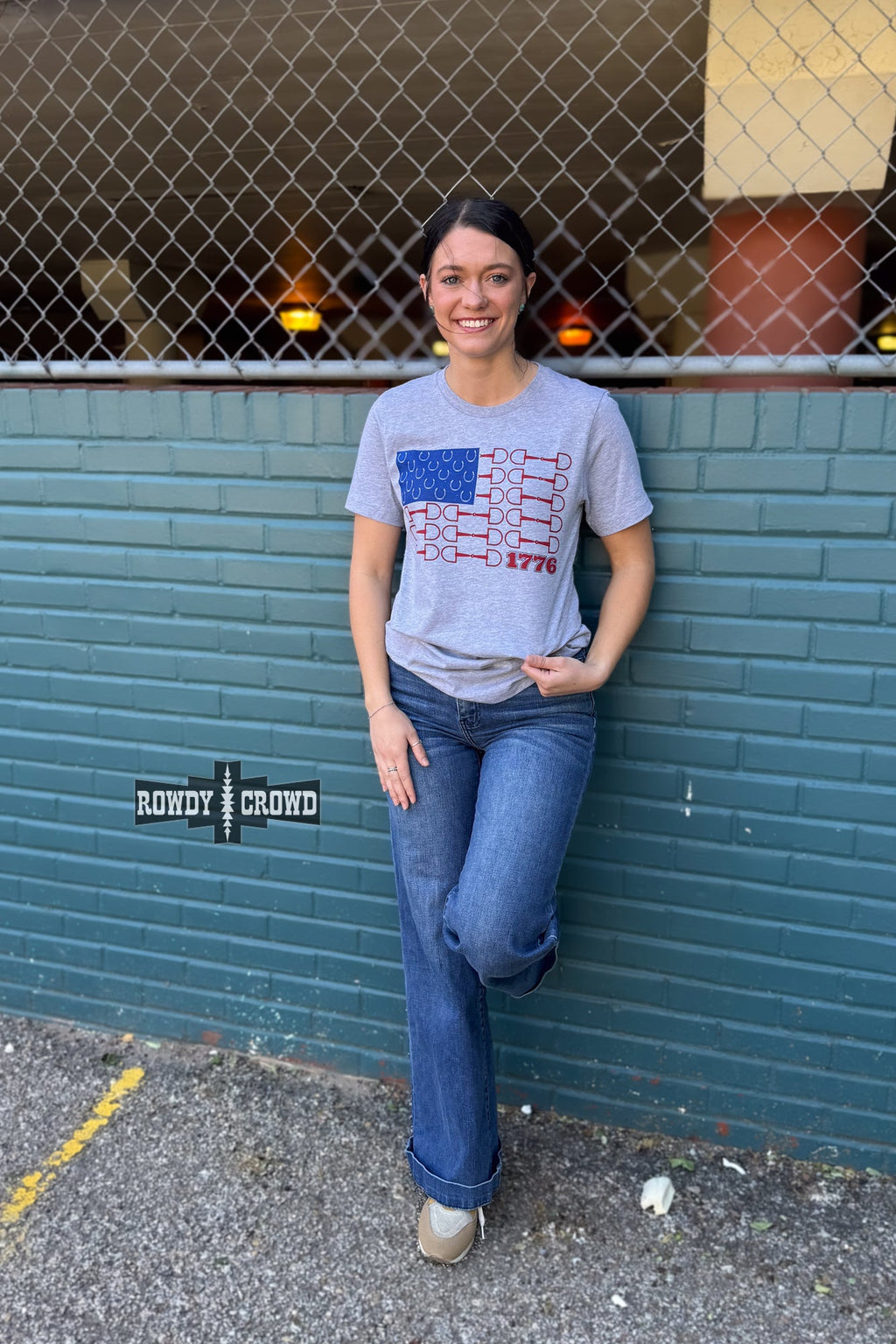 DS Bit of Freedom Tee- GRAY by Rowdy Crowd Clothing - product image 4
