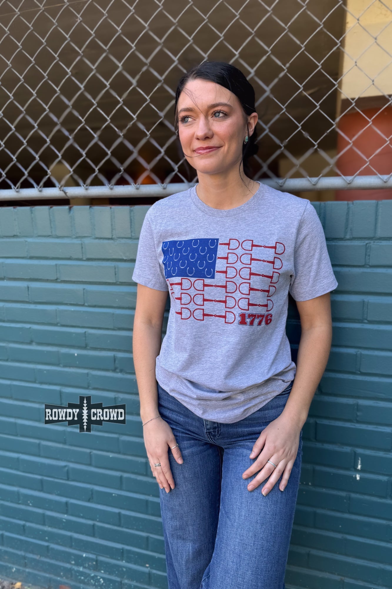 DS Bit of Freedom Tee- GRAY by Rowdy Crowd Clothing - product image 5