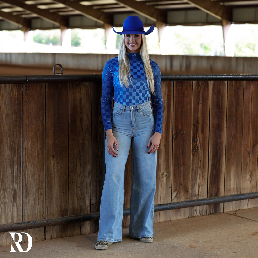 Ava Wide Leg - Light Wash — view 4