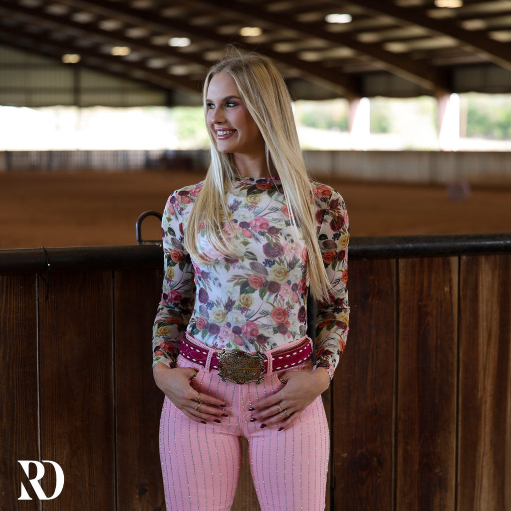 Wildflower Mesh Layering Top