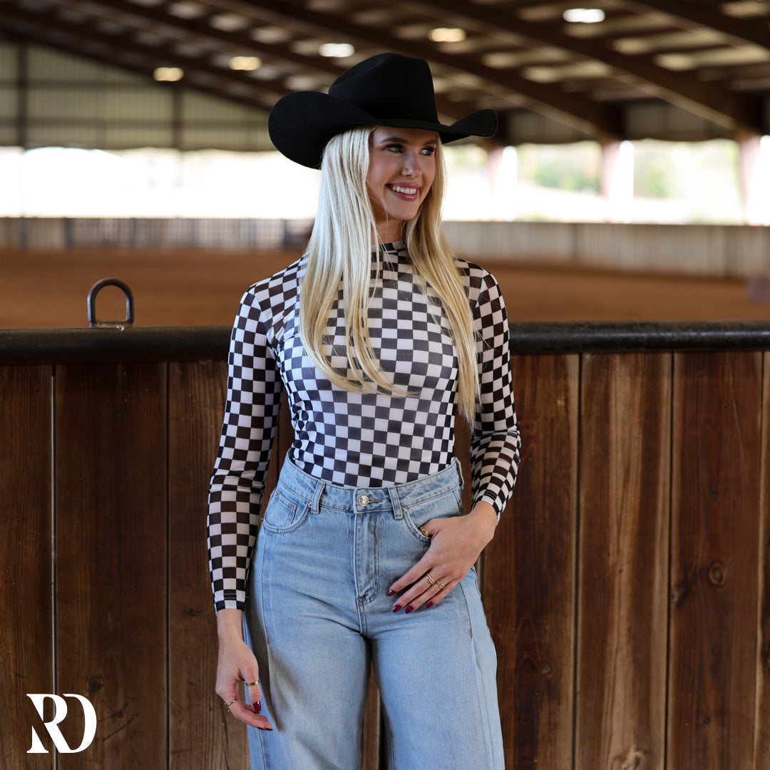 Finish Line Mesh Layering Top