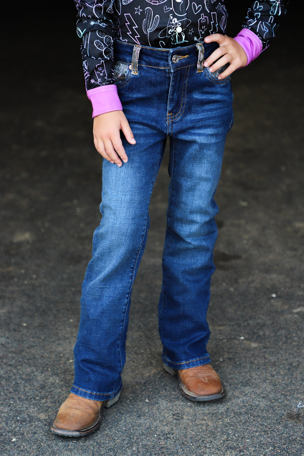 *youth* Space Cowboy Bootcut Denim Jeans — view 2