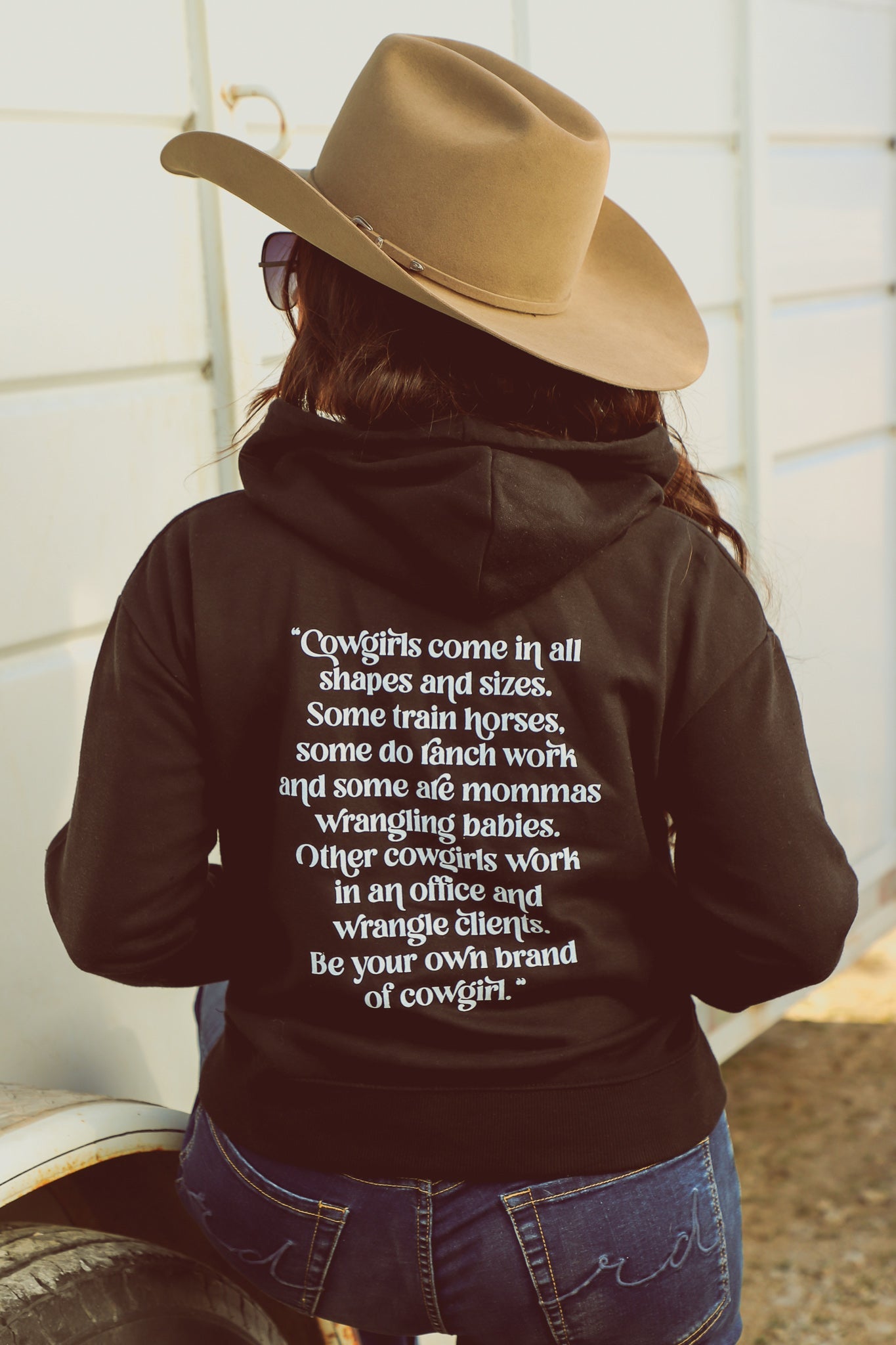 Be Your Own Brand Of Cowgirl Cropped Hoodie — view 2