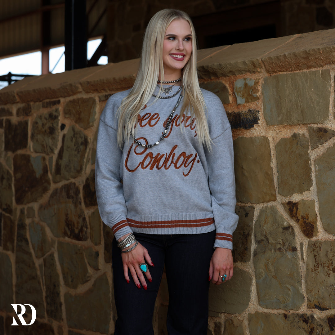 See You Cowboy I Sweater