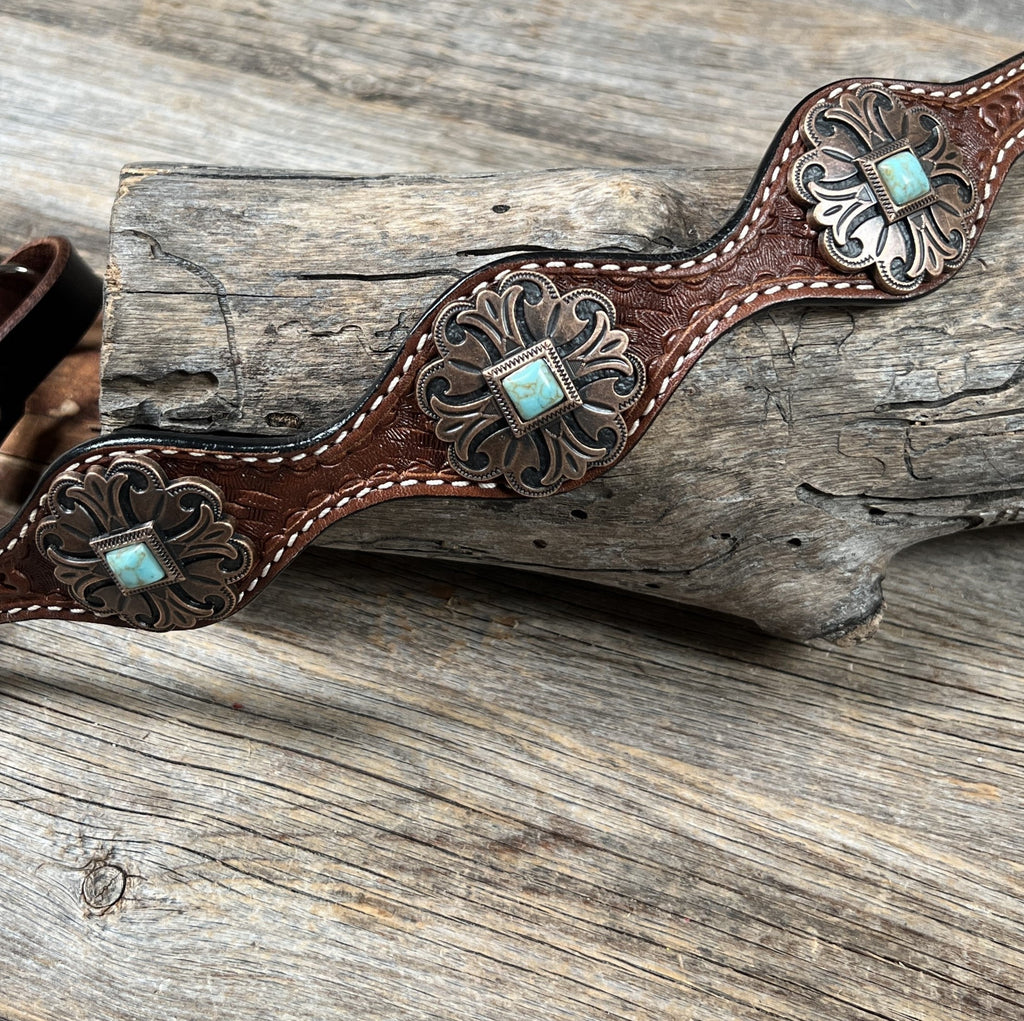 Medium Oil Basketweave Wither Strap #WS1001 — view 2