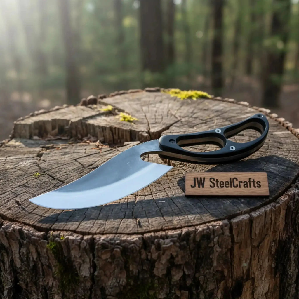 Recurve Utility Knife Fixed Blade Knife Micarta Handle
