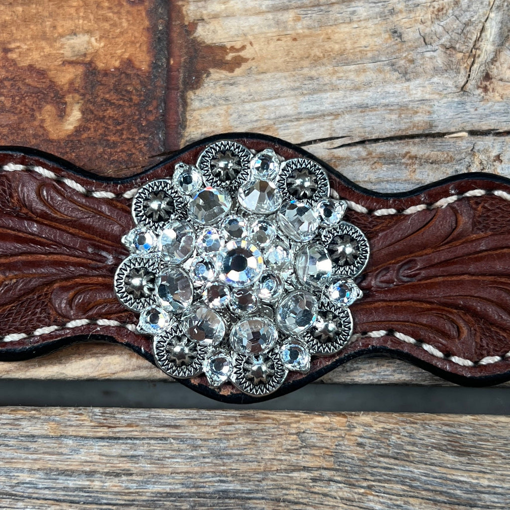 Medium Oil Floral Wither Strap #WS110 — view 2