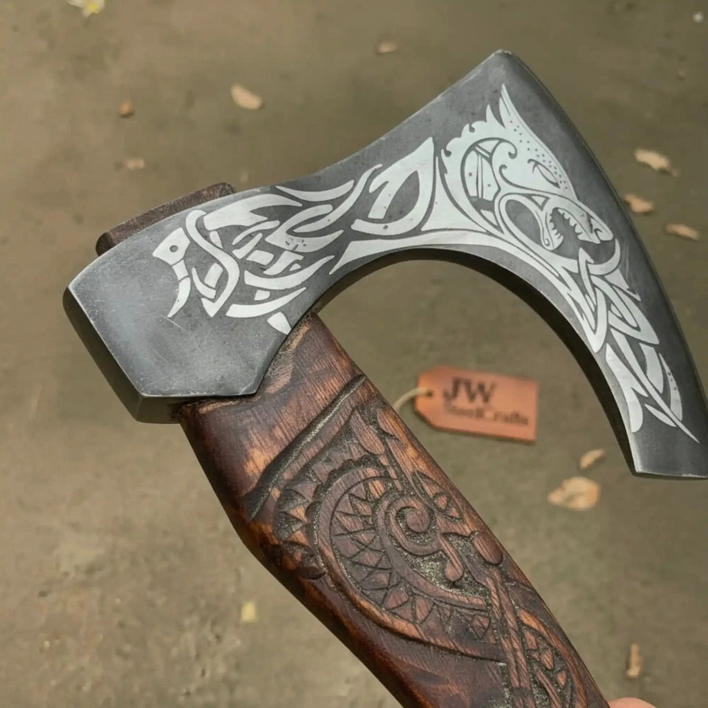 Skeggox Style Viking Bearded Axe Hand Forged | Outdoor Utility Tool