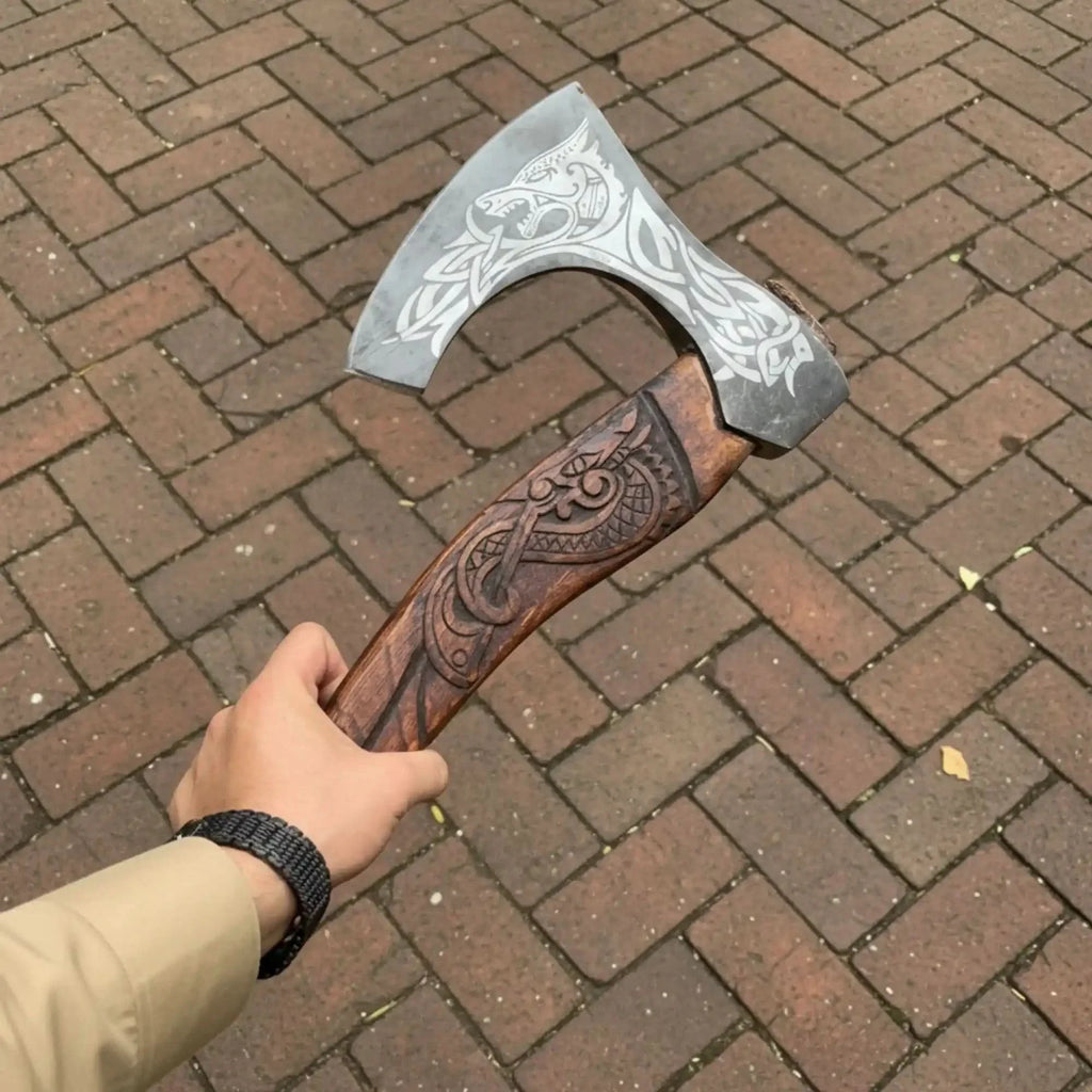 Skeggox Style Viking Bearded Axe Hand Forged | Outdoor Utility Tool