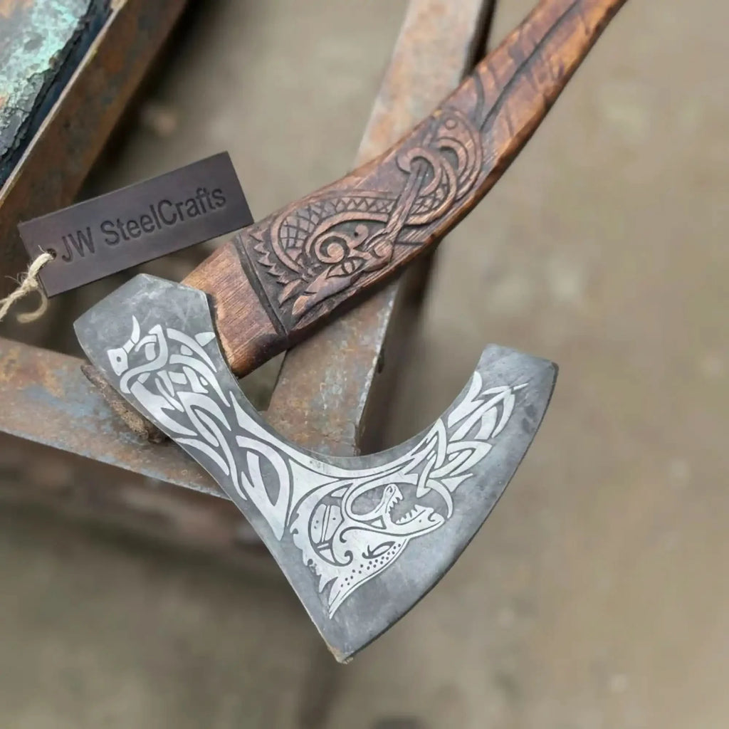 Skeggox Style Viking Bearded Axe Hand Forged | Outdoor Utility Tool