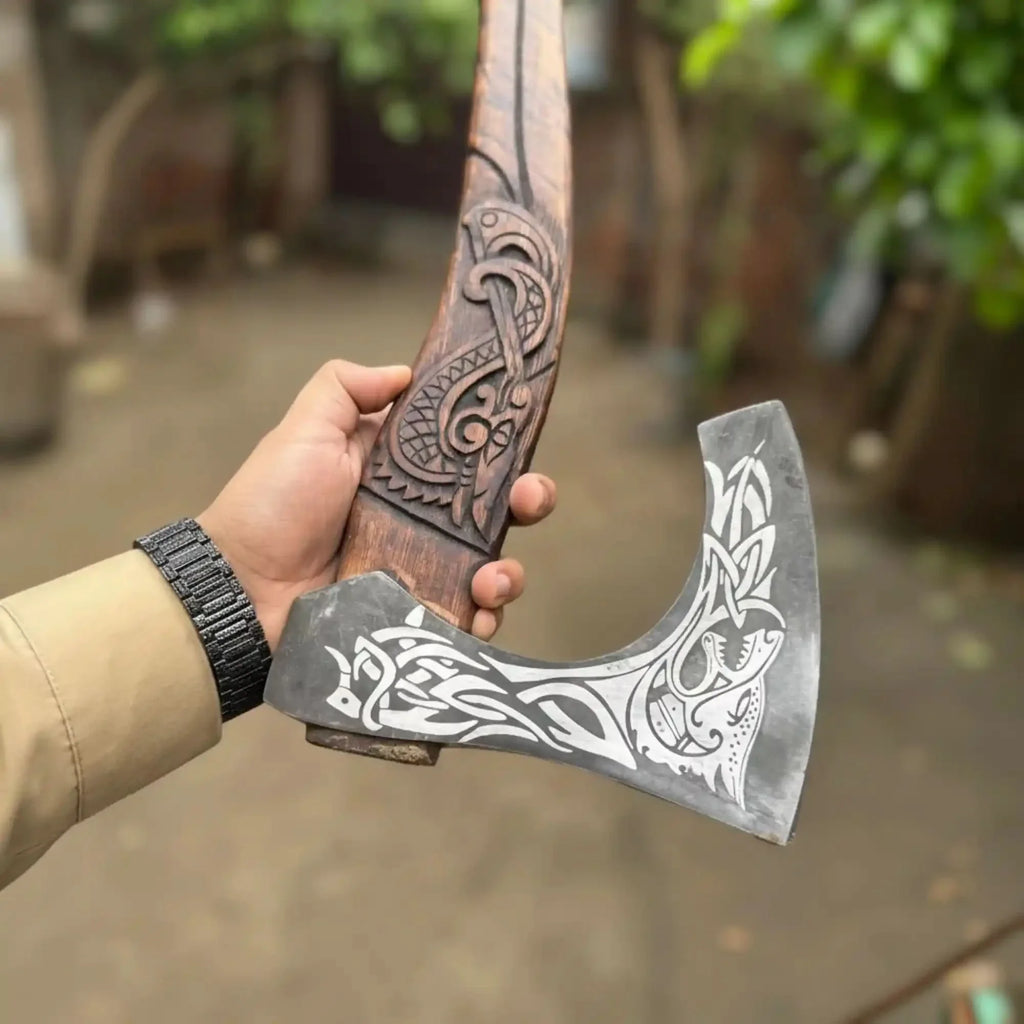 Skeggox Style Viking Bearded Axe Hand Forged | Outdoor Utility Tool